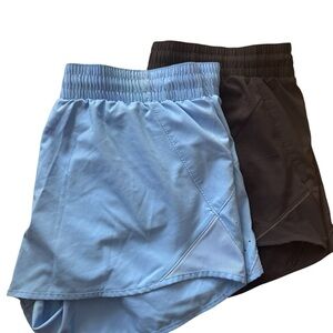 All in Motion Women's Sky Blue & Black Athletic Shorts- 2 for 1